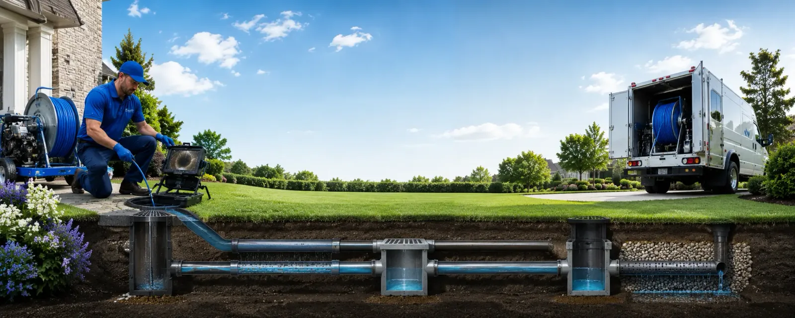 Outdoor drain cleaning information for Falls City, NE